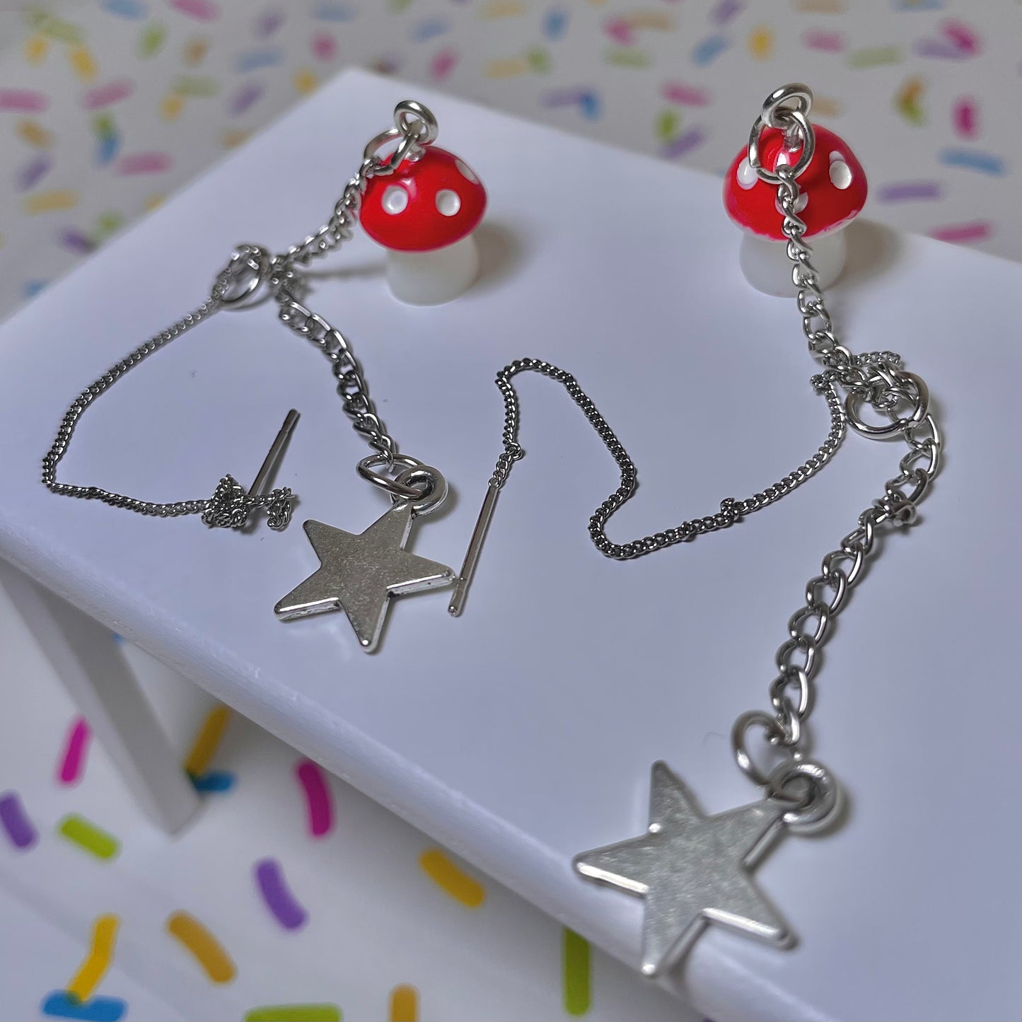 Mushroom Star Earrings